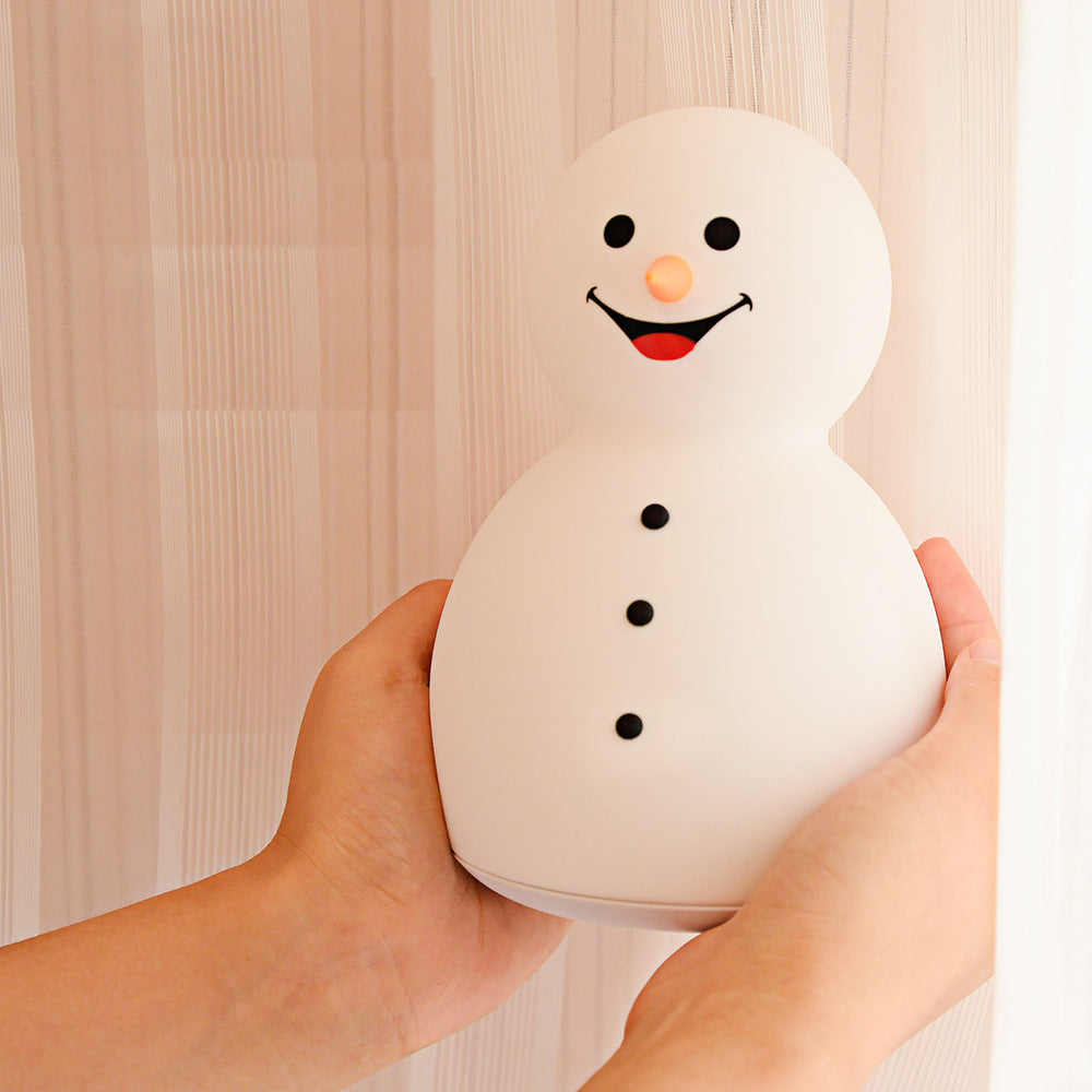 Christmas Snowman Music Night Light Rechargeable Portable