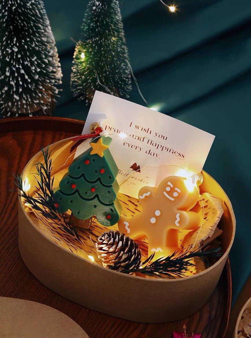 4 Pcs - Christmas Figures Decorative Soy Wax Candles ( $12.5 Each ) -