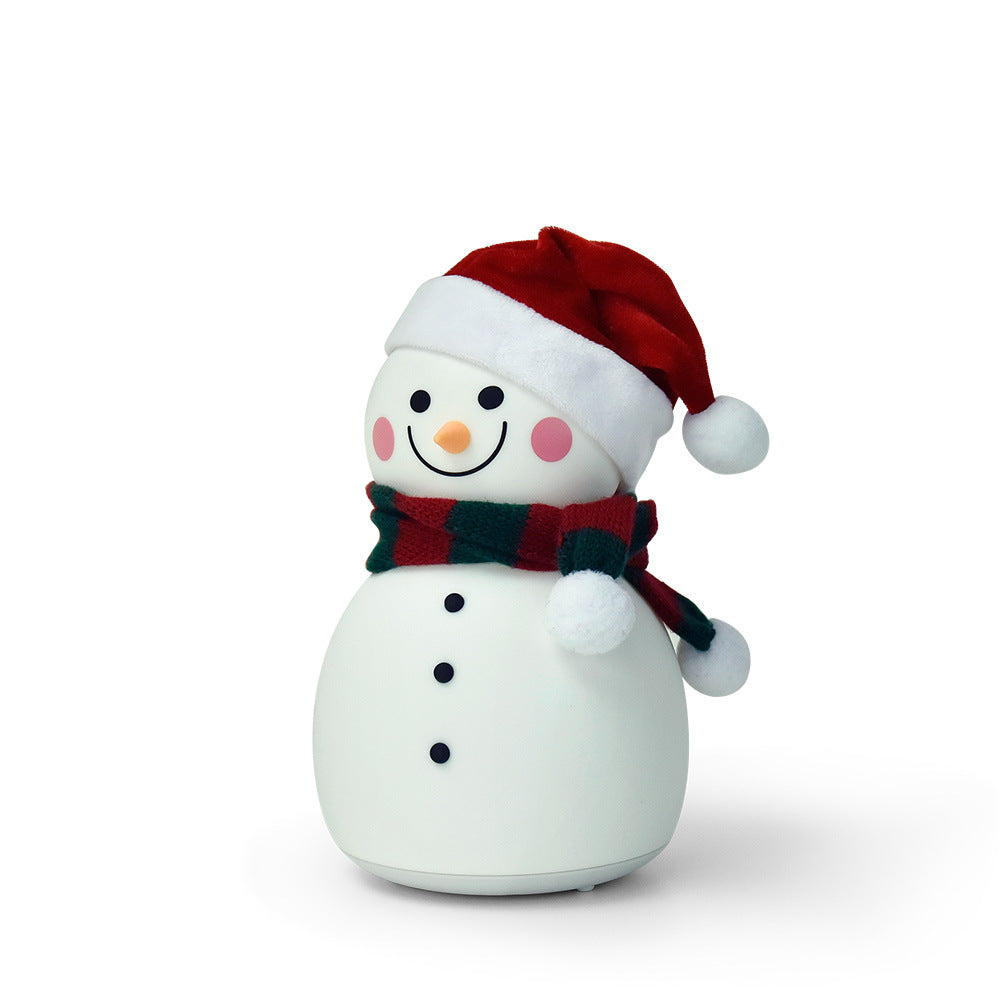 Christmas Snowman Music Night Light Rechargeable Portable